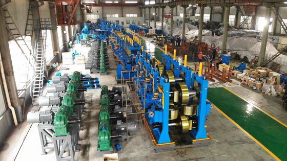 0,8–6,0 mm thermisch verzinkte stalen buismolen en rolvormapparatuur voor de productie van GI-buizen, hekbuizen, kasbuizen en structurele buizen