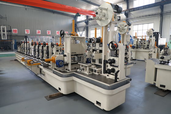 1.5 Ton Coil Capacity Tube Mill Machine ZY16 Φ8-18mm HF Welded Pipe Line