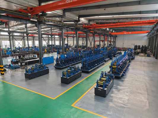 20 × 20 mm ≈ 150 × 150 mm laaggelegeerde buisvormende machine voor de productie van vierkantbuizen tot 100 m/min
